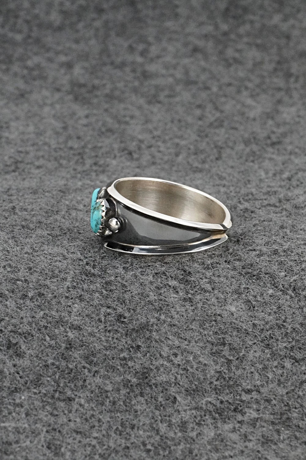 Turquoise & Sterling Silver Ring - Paul Largo - Size 12.5