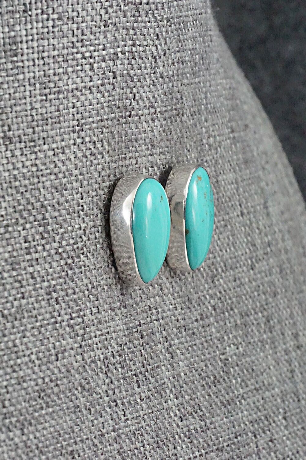 Turquoise & Sterling Silver Earrings - Marco Begaye