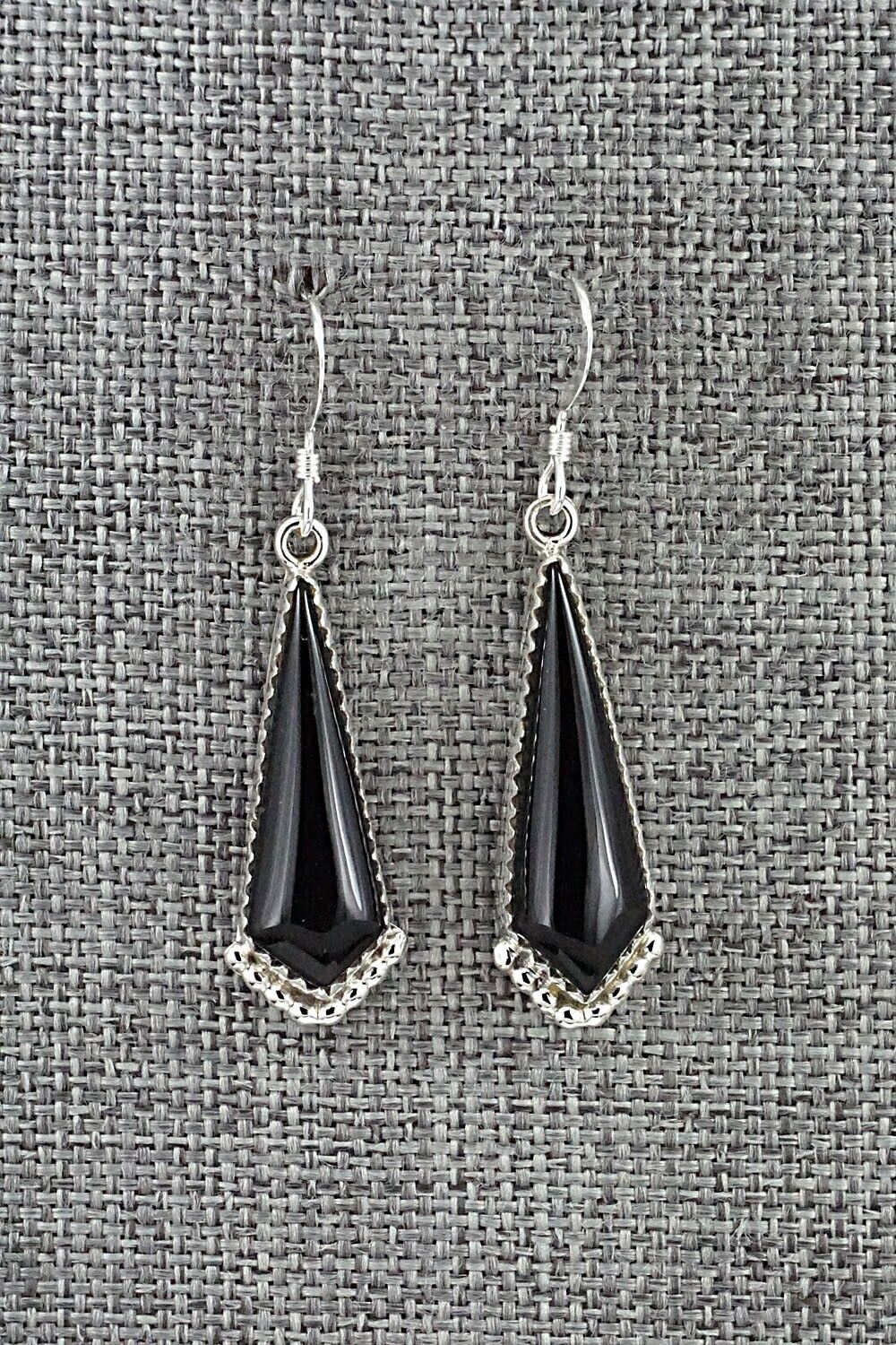 Onyx & Sterling Silver Earrings - Verley Betone
