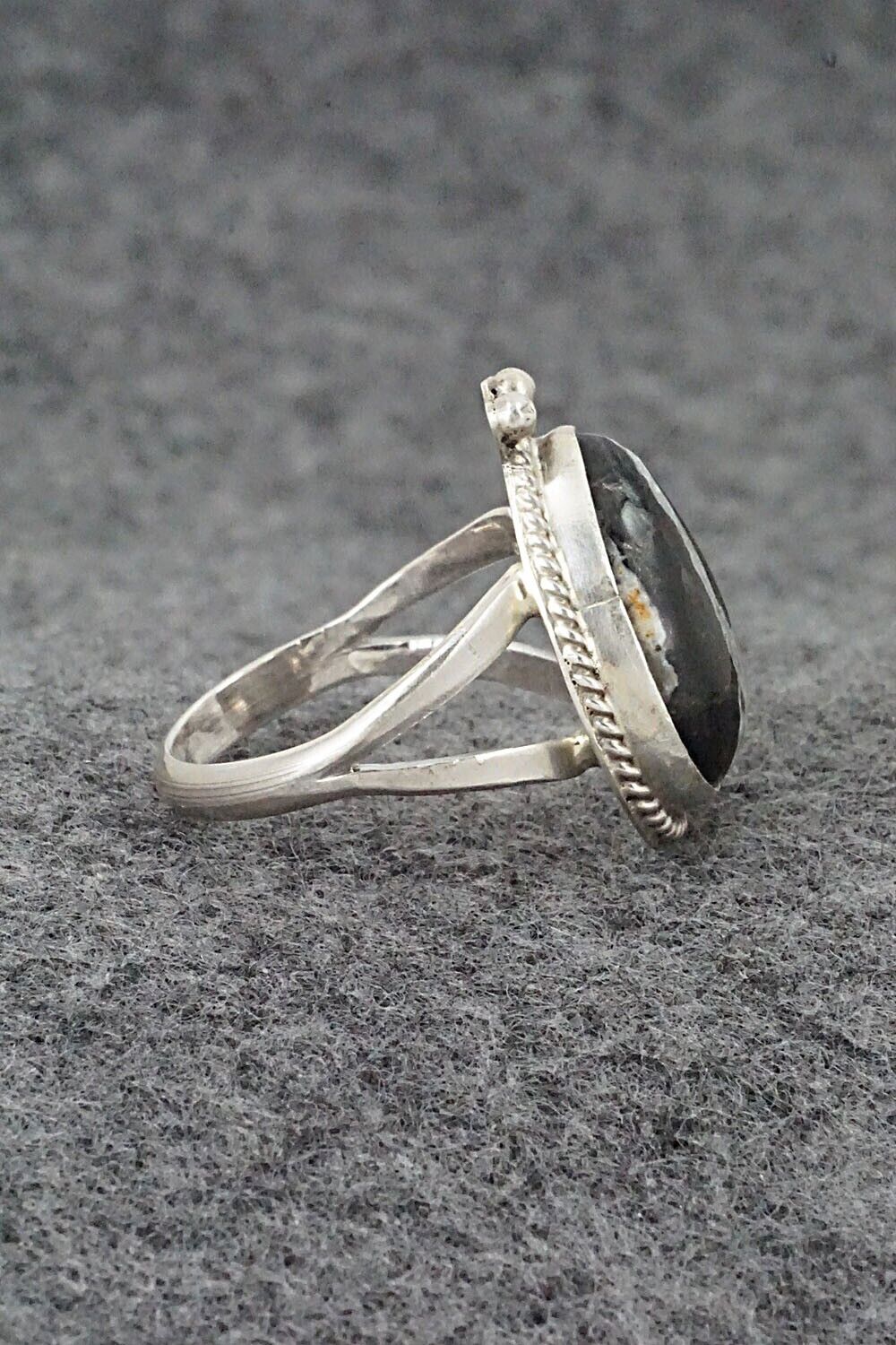 White Buffalo & Sterling Silver Ring - Paige Gordon - Size 9