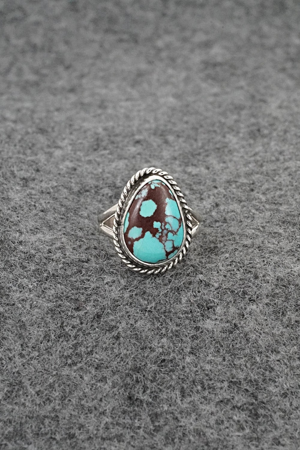 Turquoise & Sterling Silver Ring - Eugene Gruber - Size 5