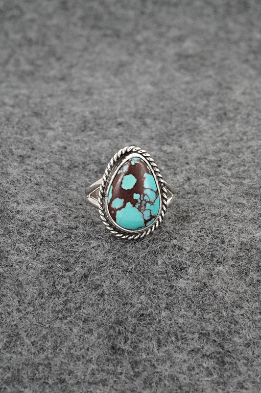 Turquoise & Sterling Silver Ring - Eugene Gruber - Size 5