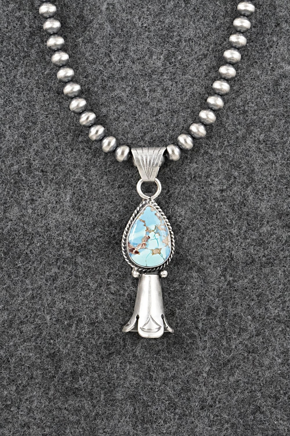 Turquoise & Sterling Silver Necklace - Sharon McCarthy