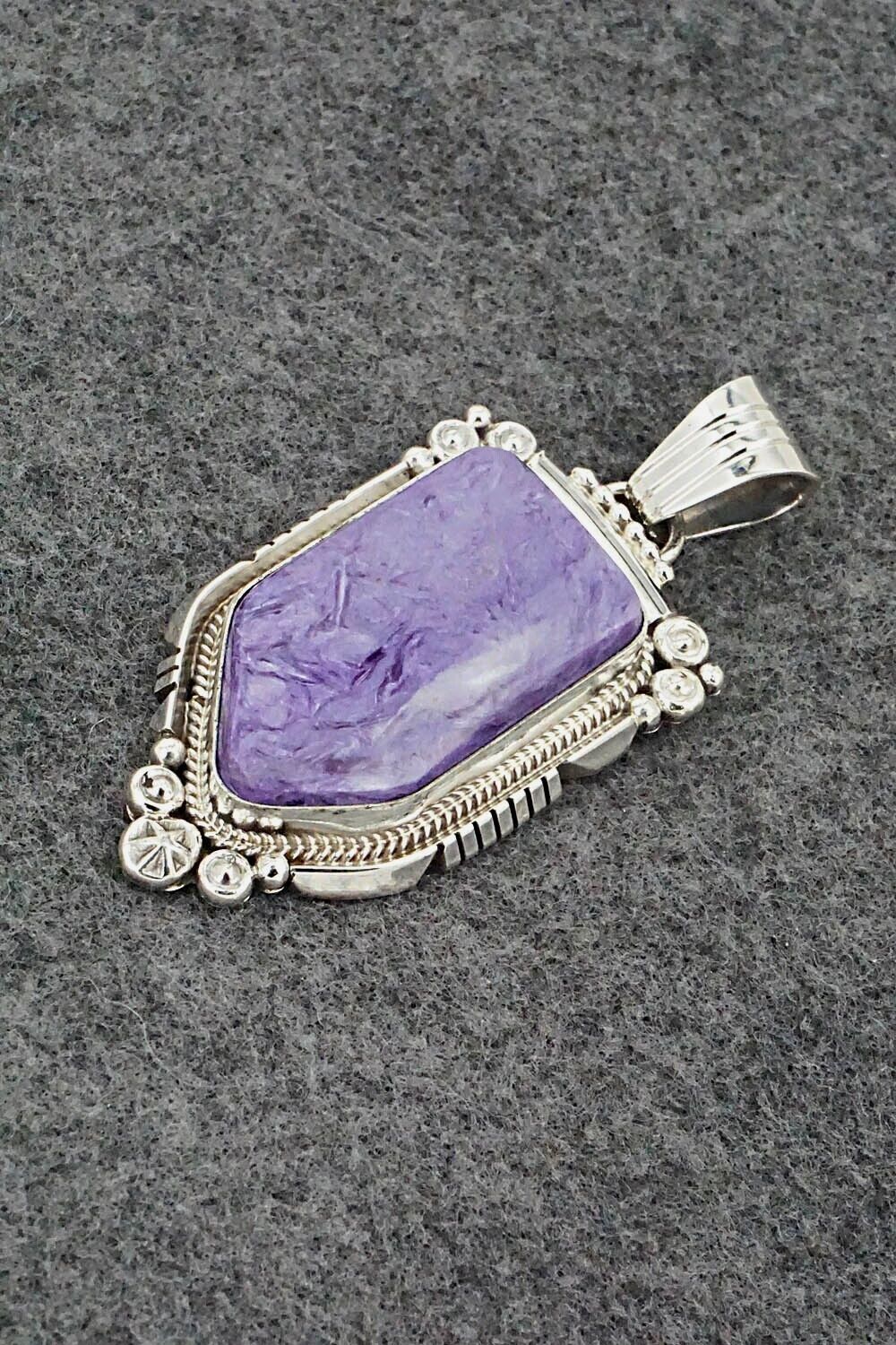 Charoite & Sterling Silver Pendant - Daniel Benally