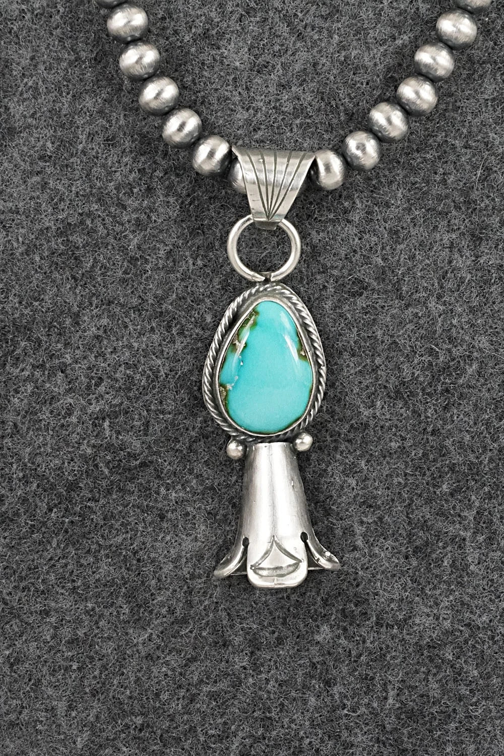Turquoise & Sterling Silver Necklace - Sharon McCarthy