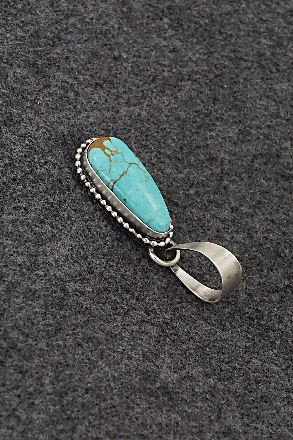 Turquoise & Sterling Silver Pendant - Randy Billy