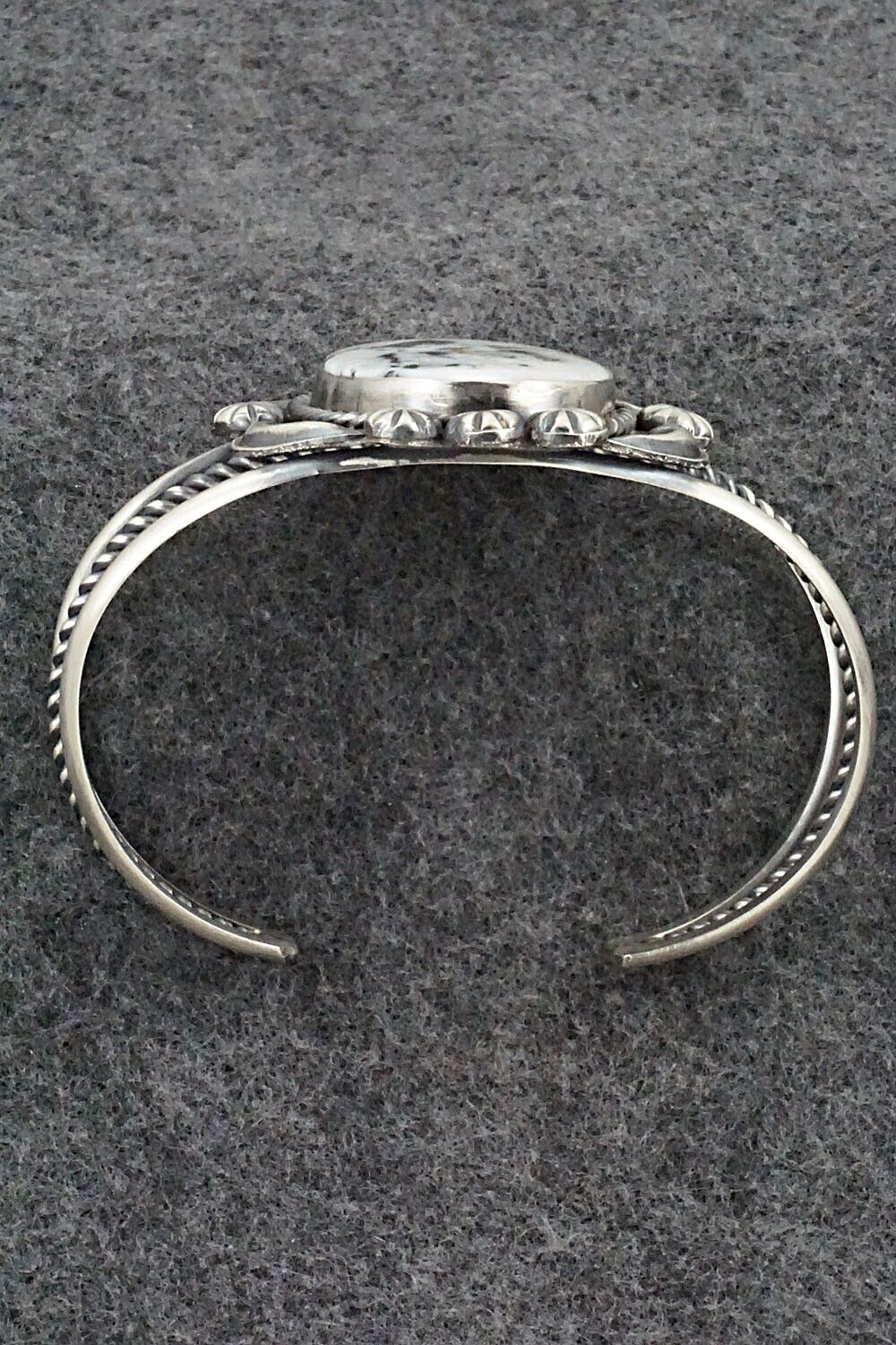 White Buffalo & Sterling Silver Bracelet - Jeff James Jr.