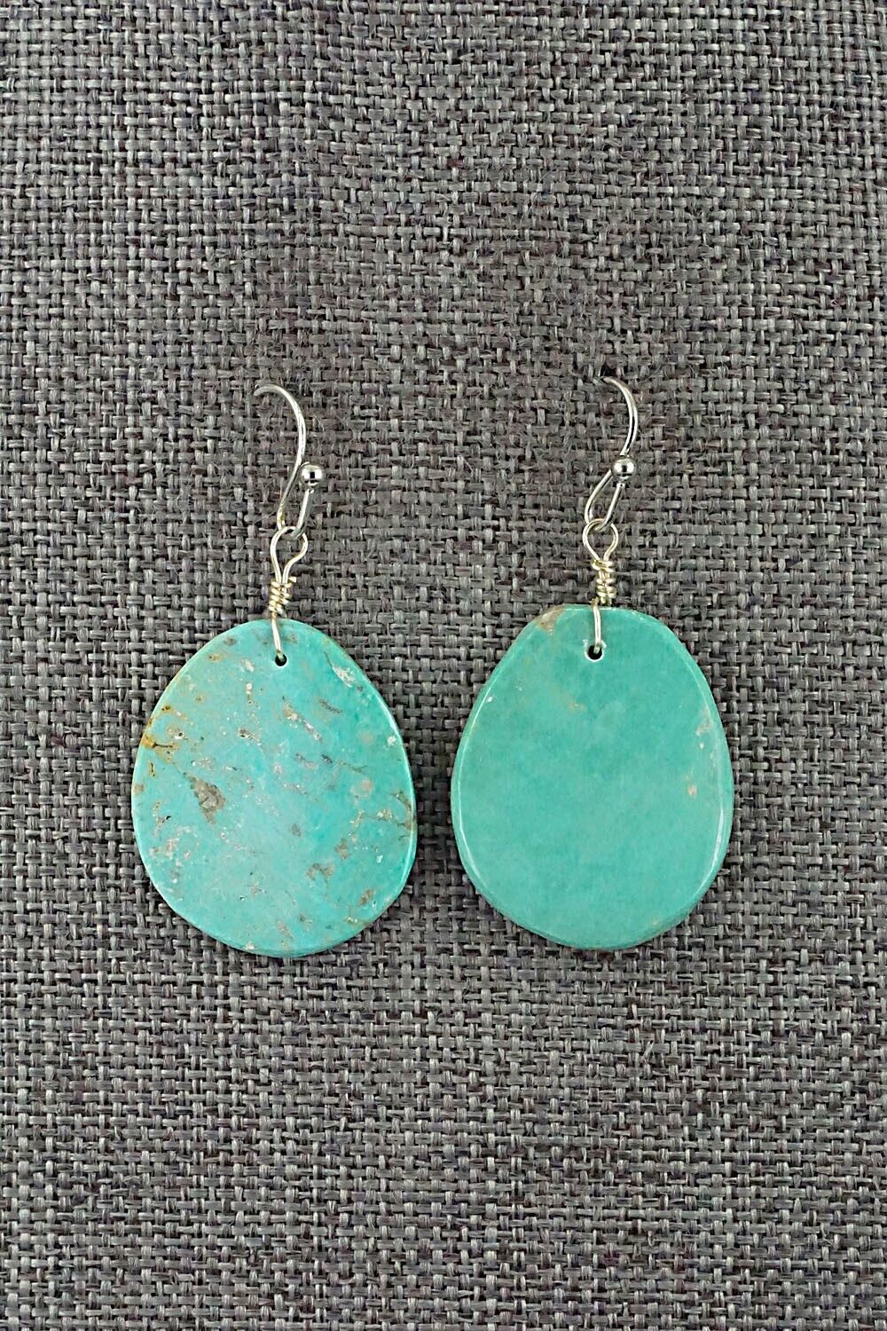 Turquoise & Sterling Silver Earrings - Joe Garcia