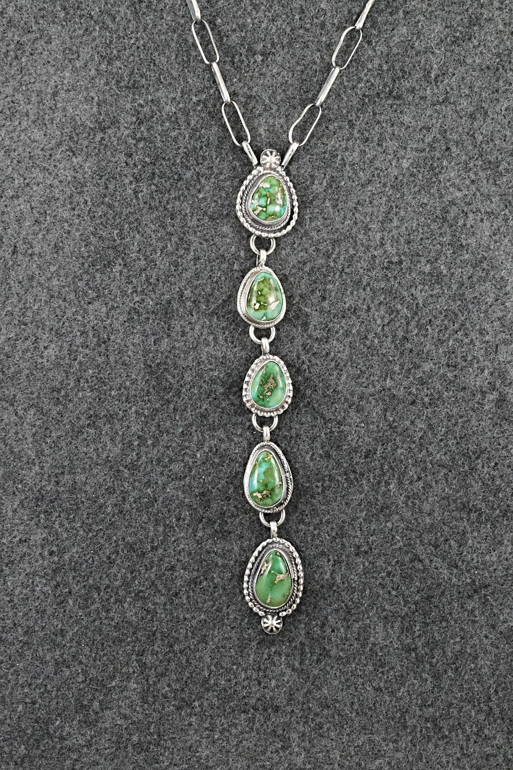 Turquoise & Sterling Silver Necklace - Bobby Johnson