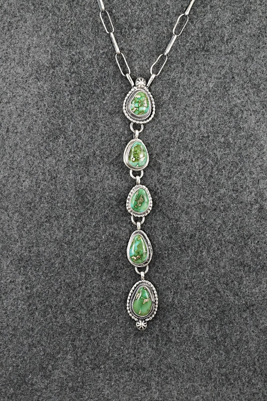 Turquoise & Sterling Silver Necklace - Bobby Johnson