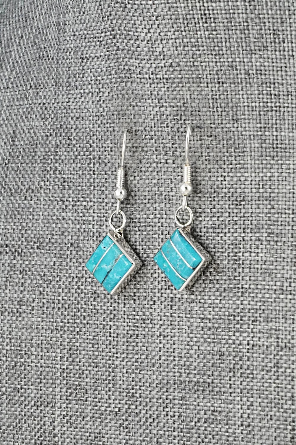 Turquoise and Sterling Silver Earrings - Michelle Haloo