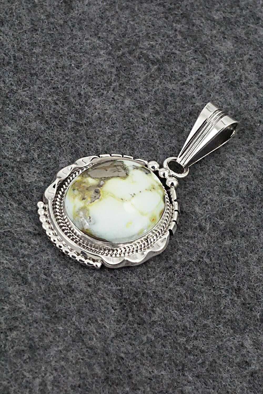 Variscite & Sterling Silver Pendant - Samuel Yellowhair