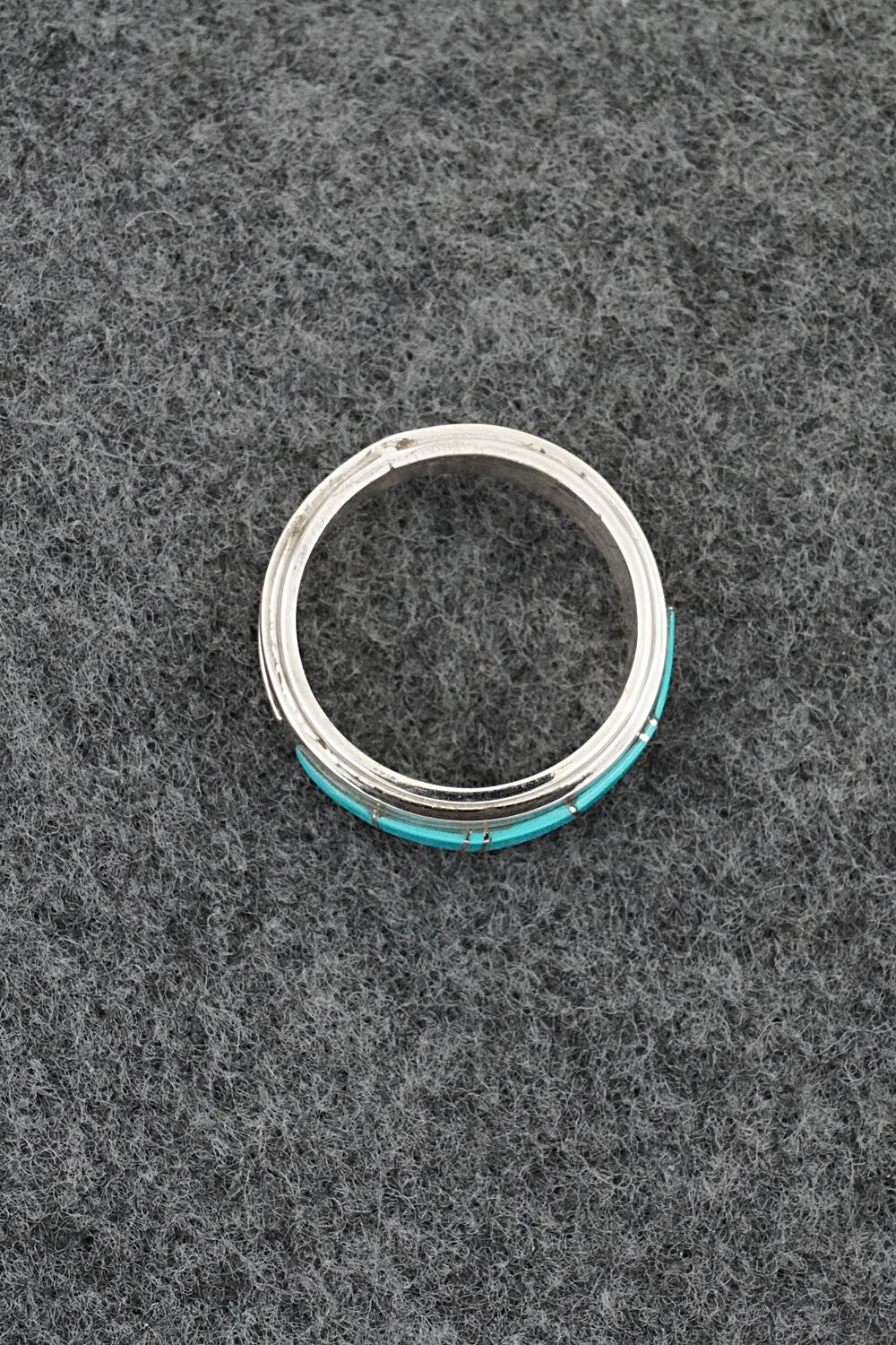 Turquoise & Sterling Silver Ring - Wilbert Muskett Jr. - Size 6.5