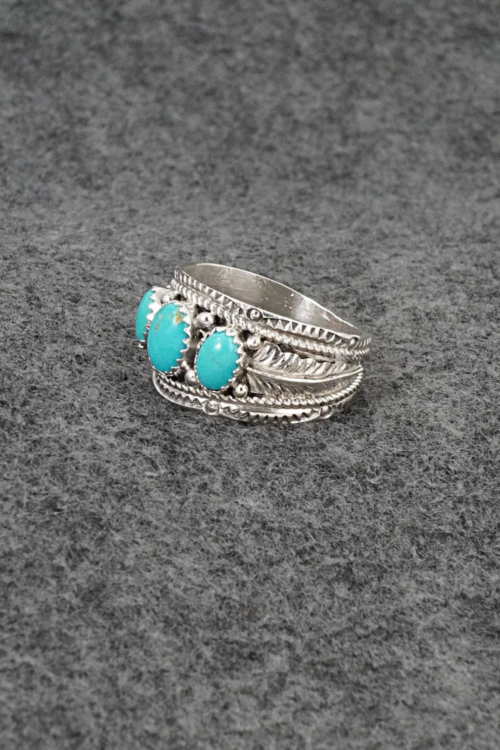 Turquoise & Sterling Silver Ring - Betty Begaye - Size 11