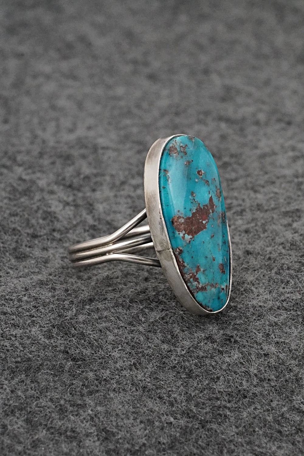 Turquoise & Sterling Silver Ring - Rena Begay - Size 9
