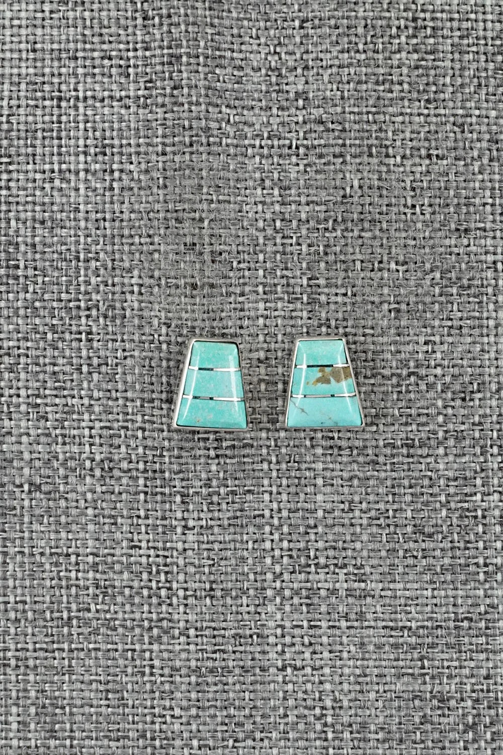 Turquoise and Sterling Silver Earrings - Michelle Haloo