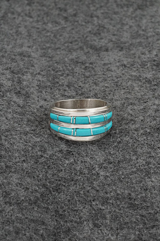 Turquoise & Sterling Silver Ring - Wilbert Muskett Jr. - Size 7.5