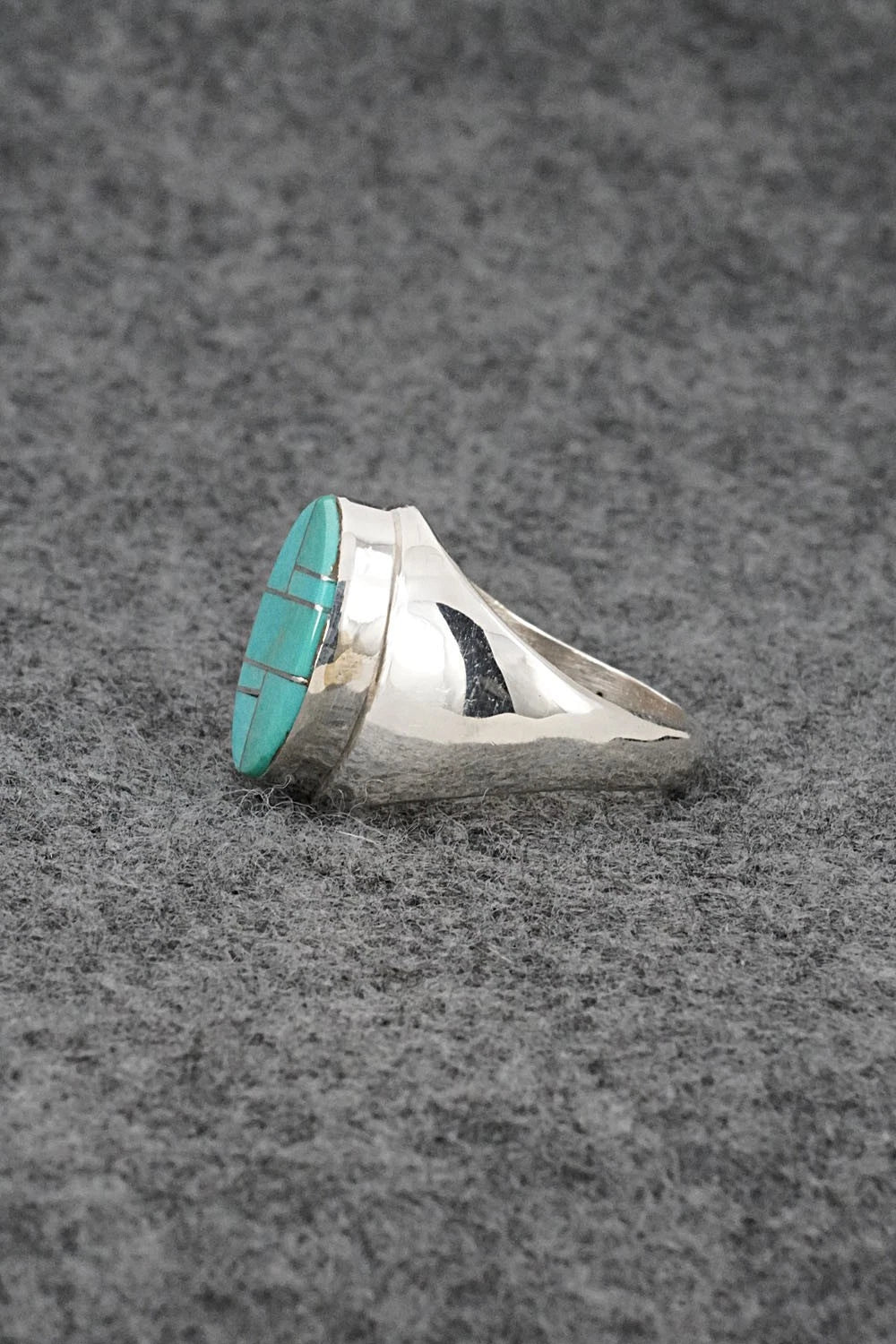 Turquoise & Sterling Silver Ring - Wilbert Gray - Size 9