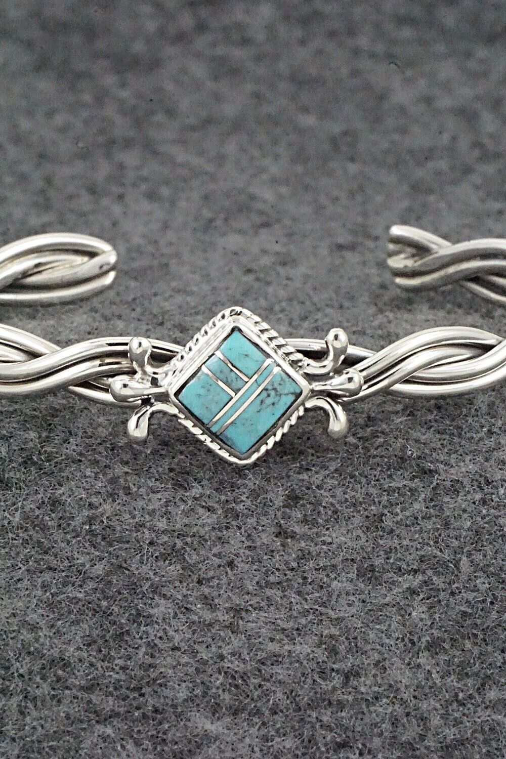 Turquoise & Sterling Silver Bracelet - James Manygoats