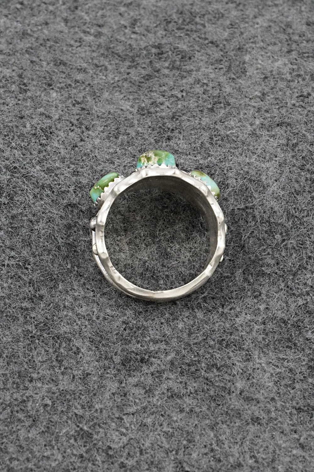 Turquoise & Sterling Silver Ring - Genevieve Francisco - Size 9.75