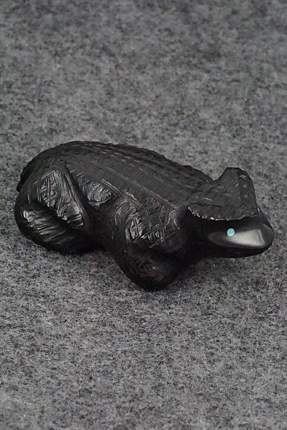 Horned Toad Zuni Fetish Carving - Herbert Halate