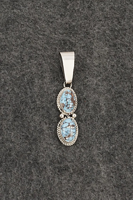 Turquoise & Sterling Silver Pendant - Eugene Gruber