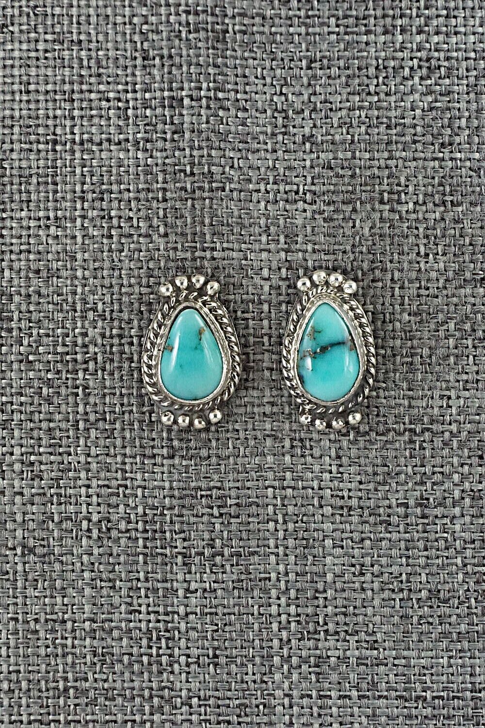 Turquoise & Sterling Silver Earrings - Jan Mariano