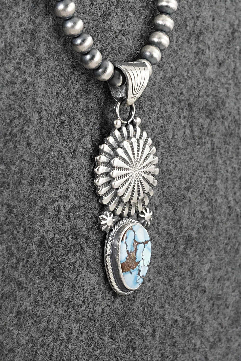 Turquoise & Sterling Silver Necklace - Sharon McCarthy