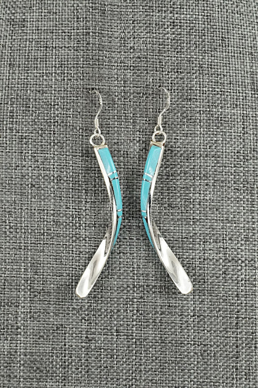 Turquoise & Sterling Silver Earrings - Terrance Panteah