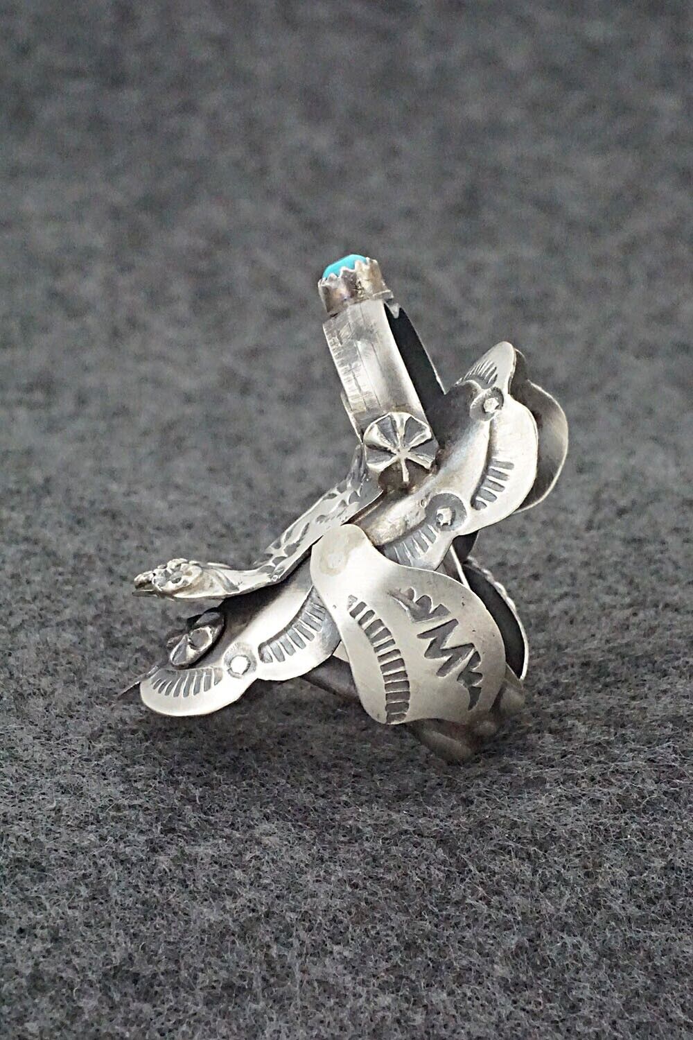 Turquoise & Sterling Silver Ring - Tim Yazzie - Size 9