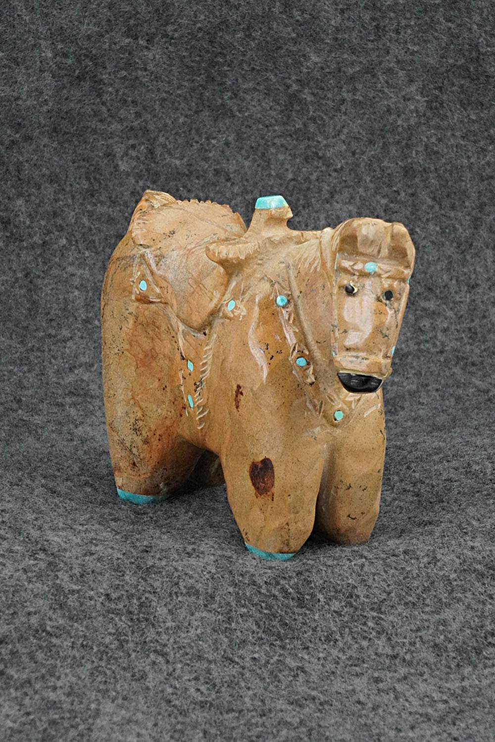 Horse Zuni Fetish Carving - Freddie Leekya