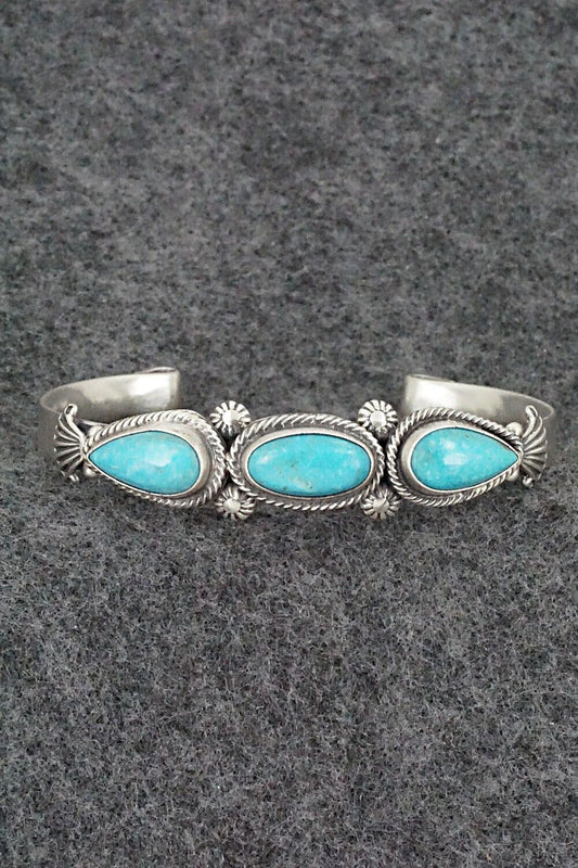 Turquoise & Sterling Silver Bracelet - Bobby Platero