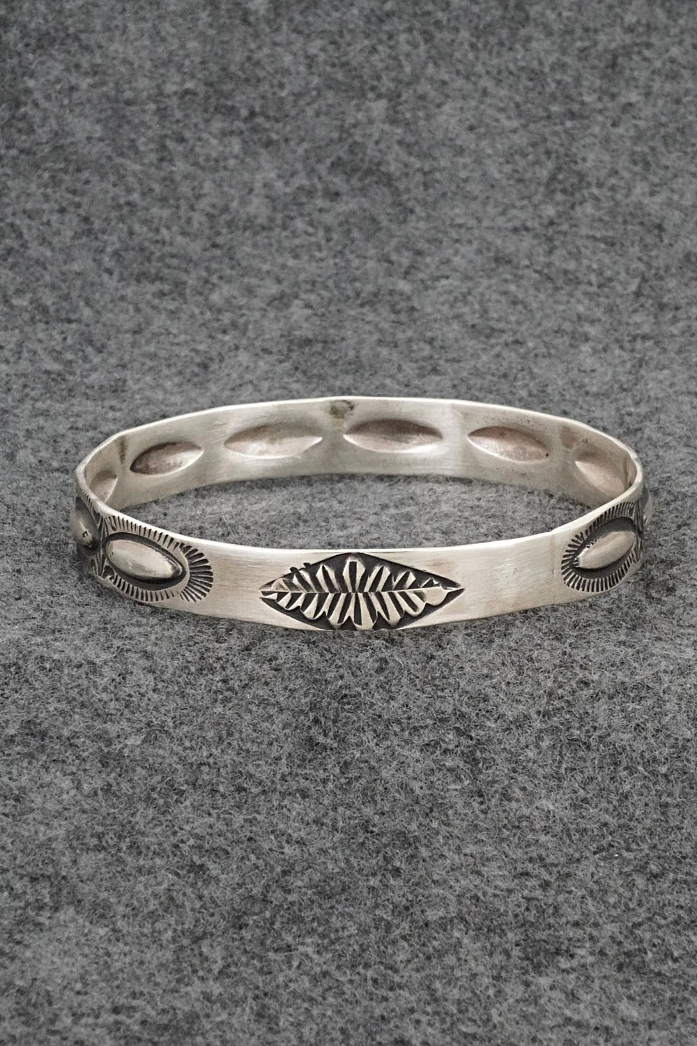 Sterling Silver Bangle Bracelet - Elvira Bill