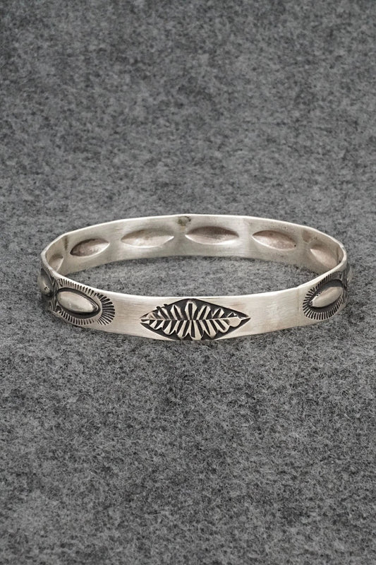 Sterling Silver Bangle Bracelet - Elvira Bill