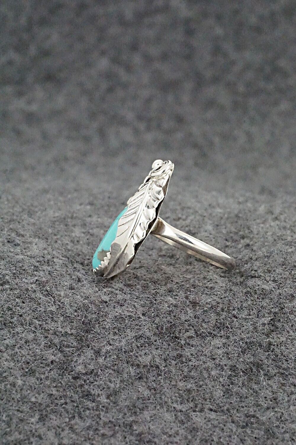 Turquoise & Sterling Silver Ring - Helena Martinez - Size 6.5