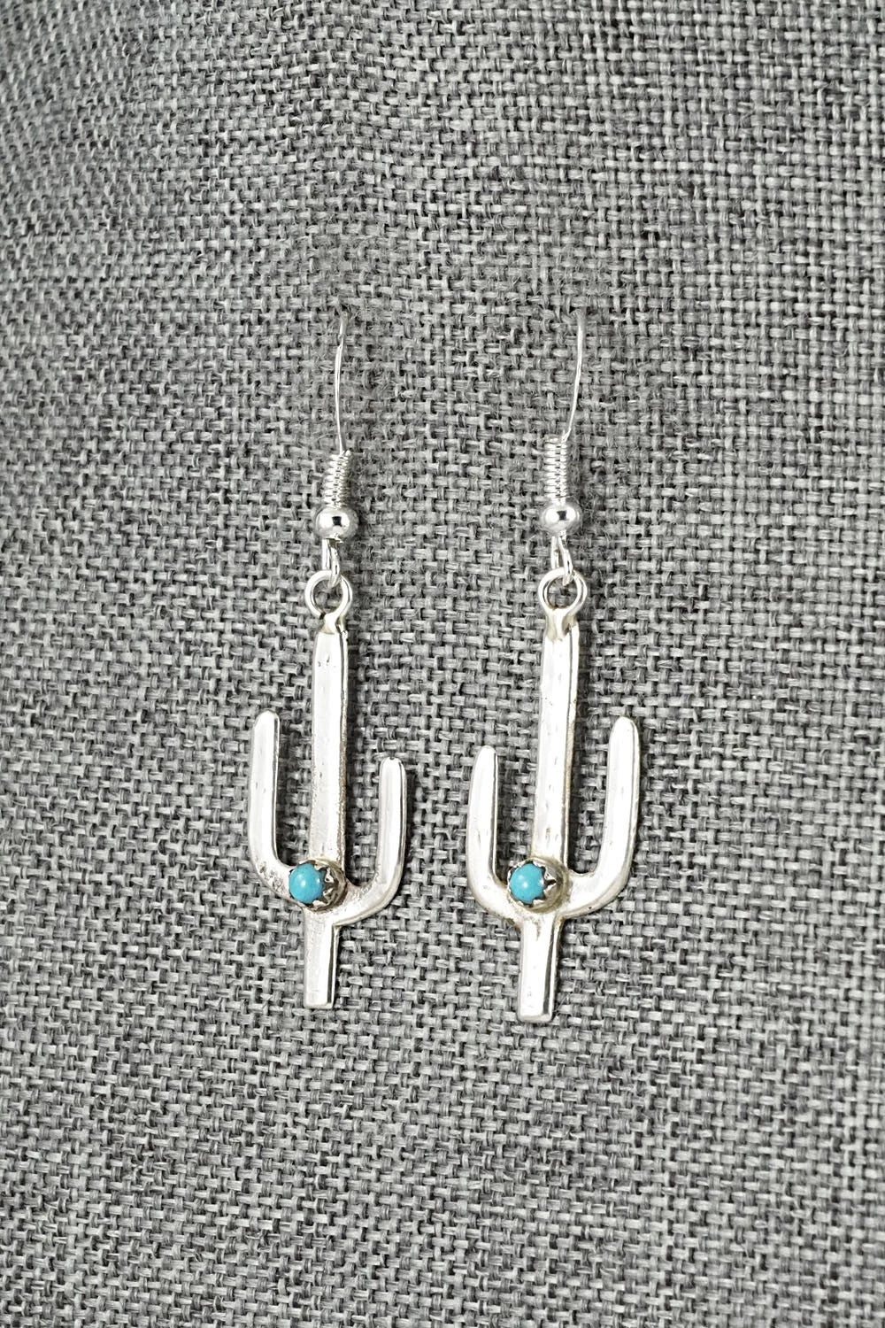 Turquoise & Sterling Silver Earrings - Lorraine Chee