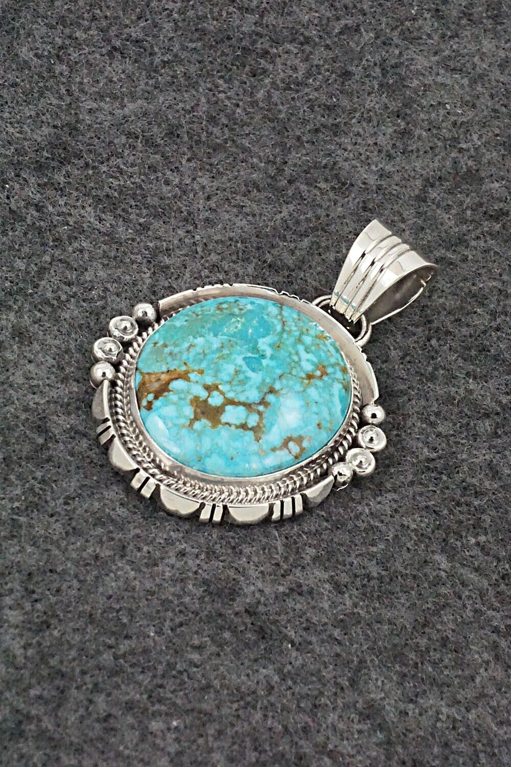 Turquoise & Sterling Silver Pendant - Daniel Benally