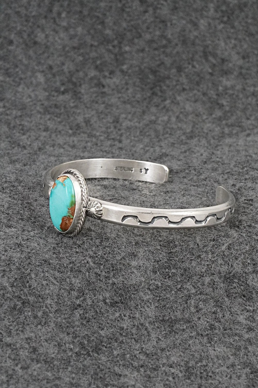 Turquoise & Sterling Silver Bracelet - Samuel Yellowhair