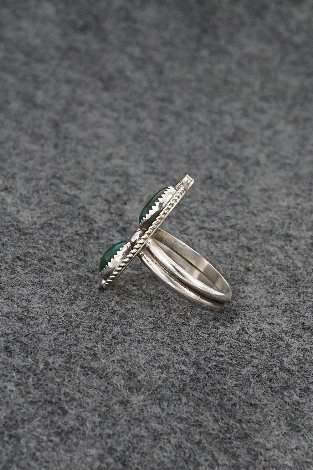 Turquoise & Sterling Silver Ring - Cody Nez - Size 8