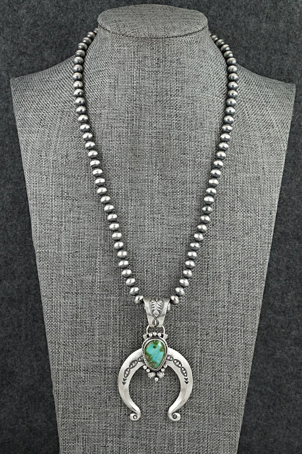Turquoise & Sterling Silver Necklace - Samuel Yellowhair