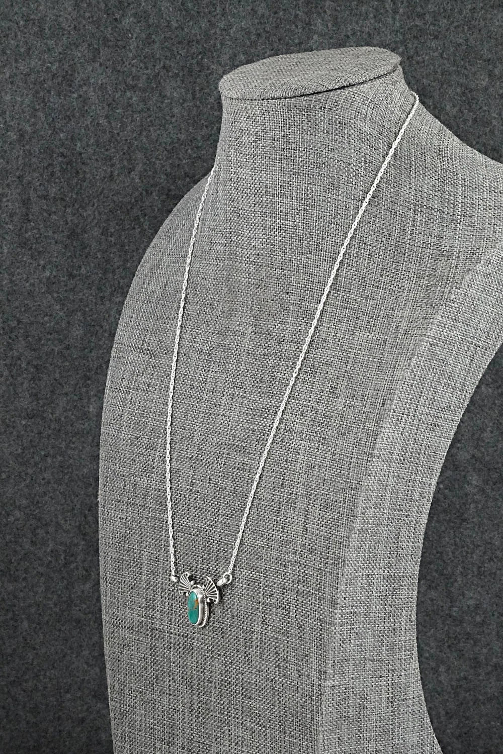 Turquoise & Sterling Silver Necklace - Verley Betone