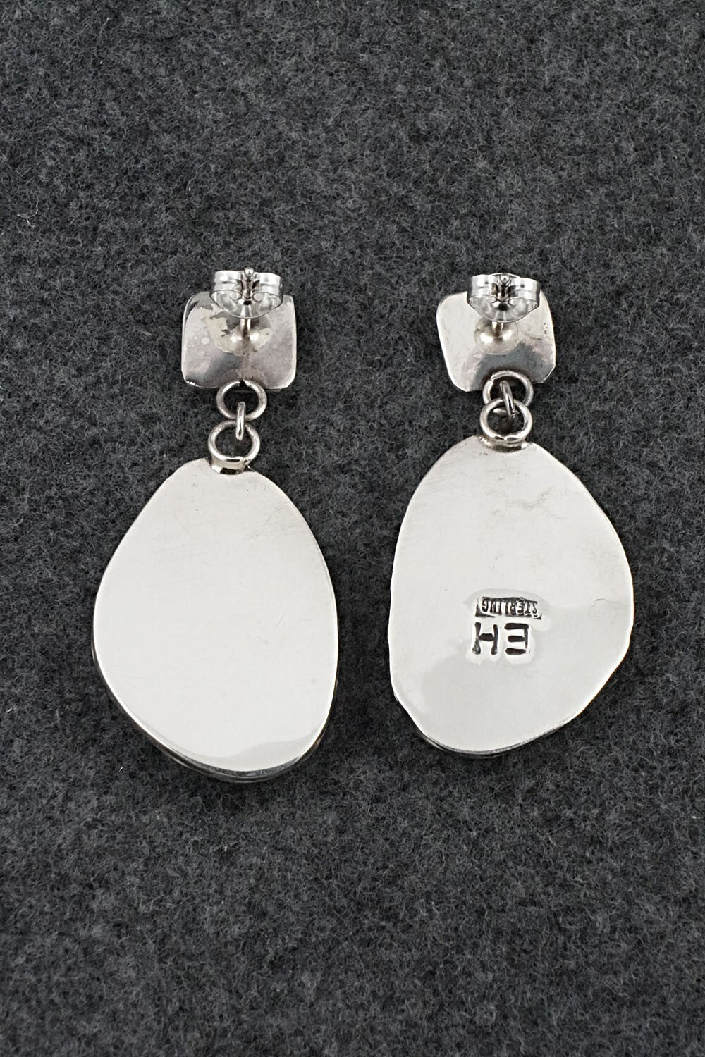 Turquoise & Sterling Silver Earrings - Ernest Hawthorne