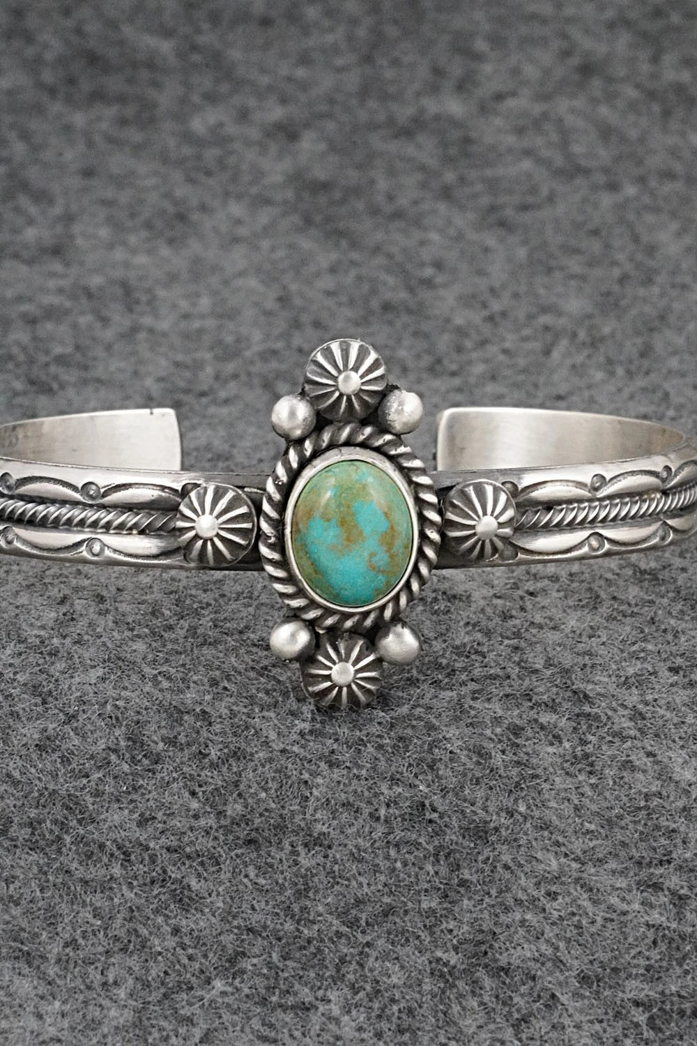 Turquoise & Sterling Silver Bracelet - Michael Calladitto