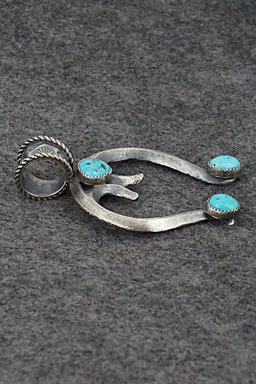 Turquoise and Sterling Silver Pendant - Gilbert Martin