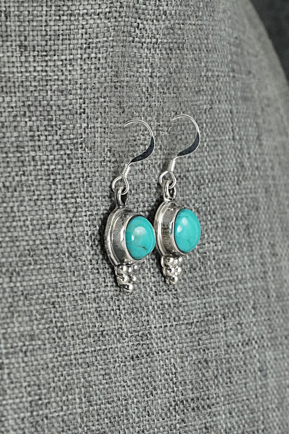 Turquoise & Sterling Silver Earrings - Isabelle Yazzie