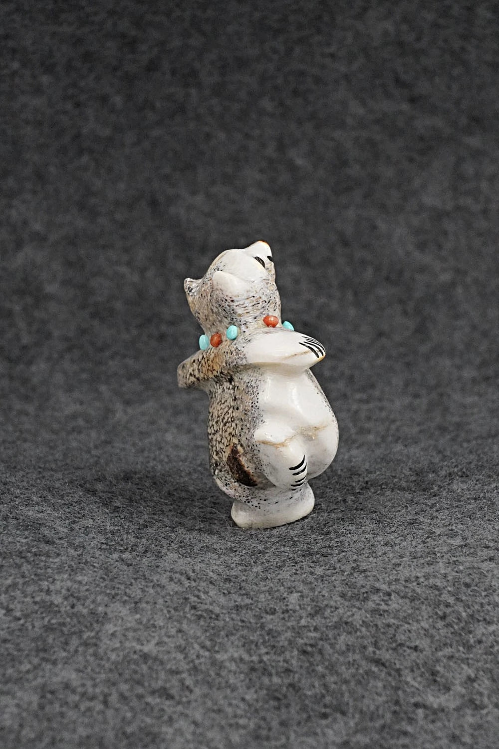 Dancing Bear Zuni Fetish Carving - Claudia Peina