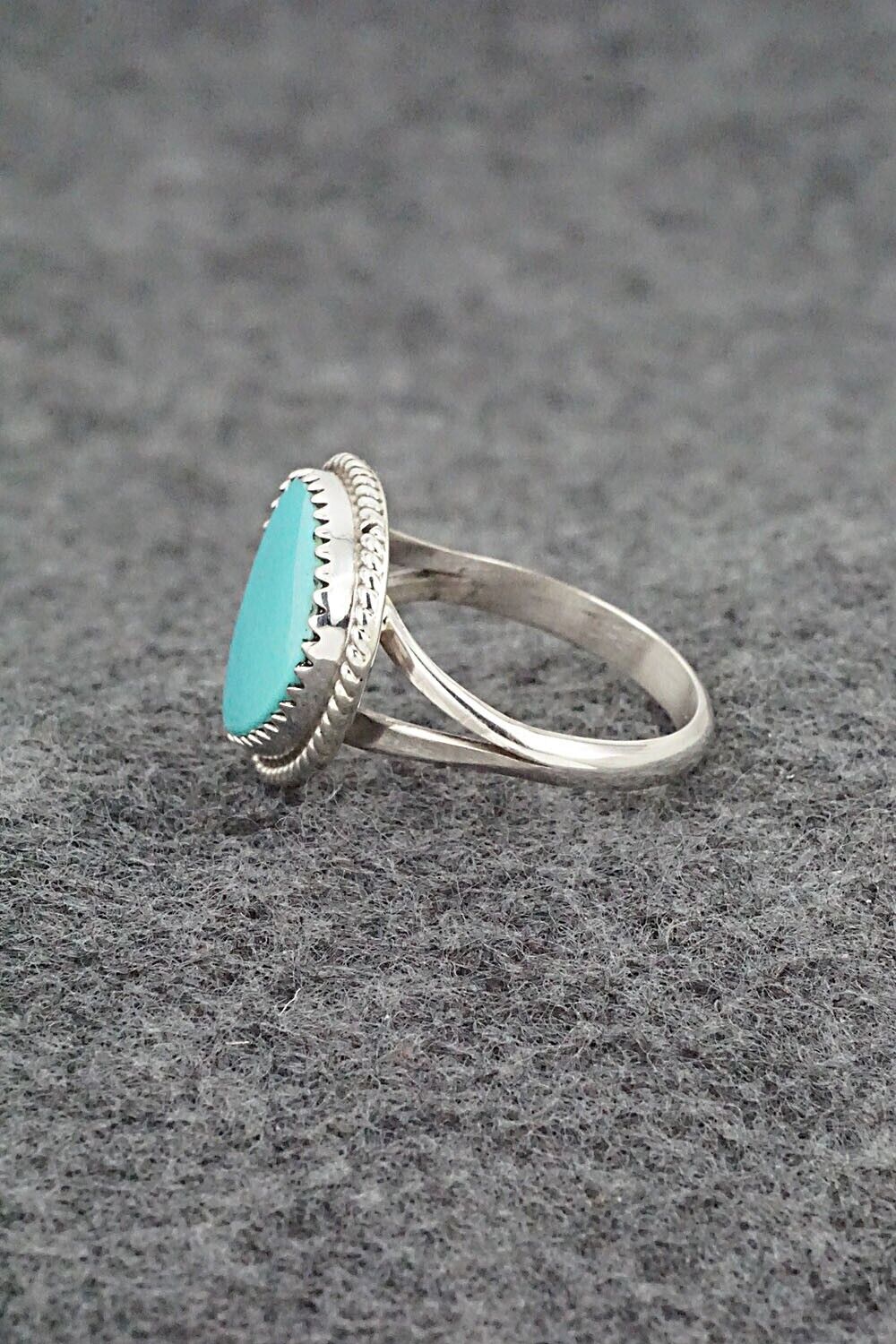 Turquoise & Sterling Silver Ring - Robert Martinez - Size 7