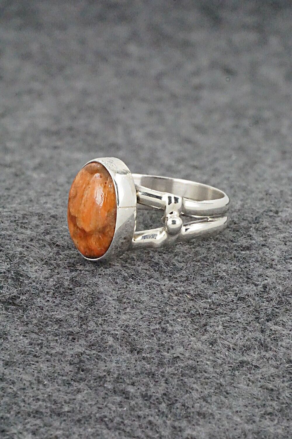 Sponge Coral & Sterling Silver Ring - Andrew Vandever - Size 7.75