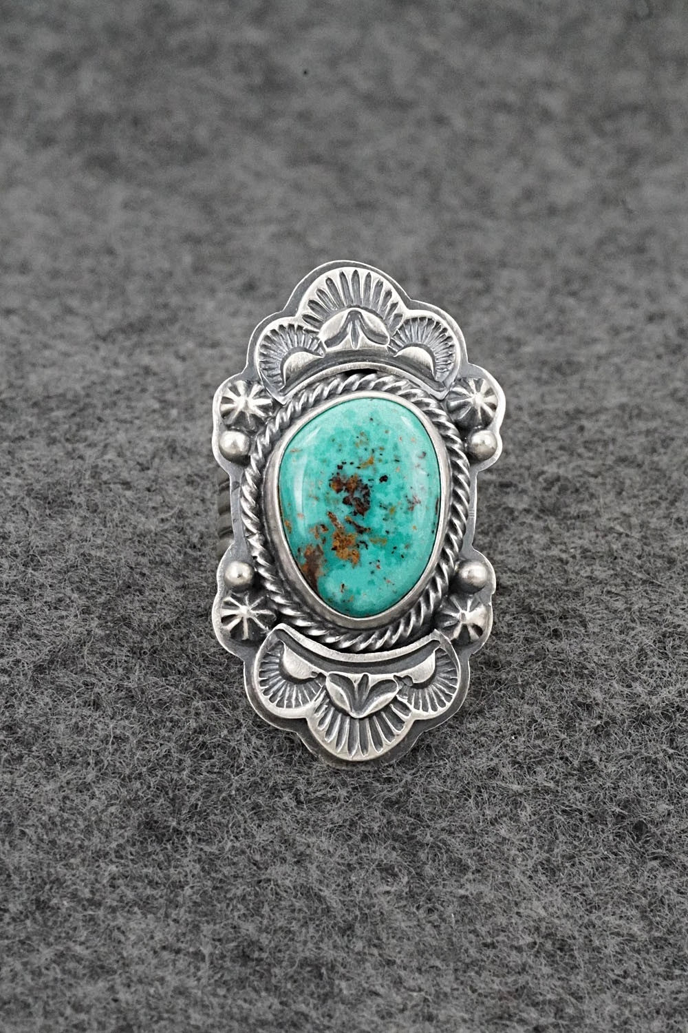 Turquoise & Sterling Silver Ring - Randy Boyd - Size 7