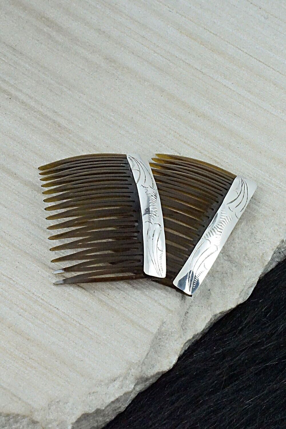 Sterling Silver Hair Combs - Randall Dalgai